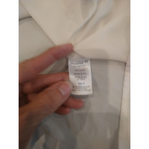 Veronicam Cold Shoulder Blouse Cream Xs boho Cottage Core Feminine - Picture 7 of 8